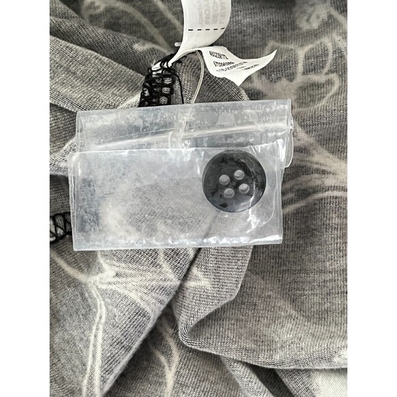 Soma Cool Nights Pajama Shirt‎ Top Sz Small Floral Hibiscus Tropical Long Sleeve - Picture 10 of 10